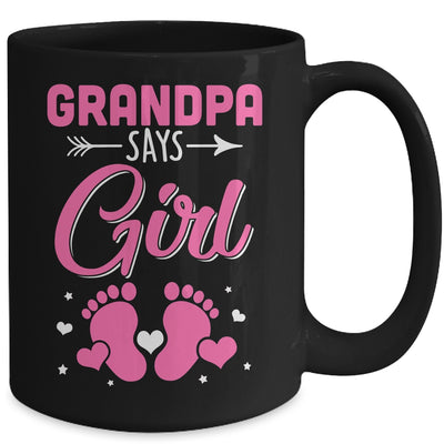 Gender Reveal For Grandpa Says Girl Matching Family Set Party Mug | teecentury