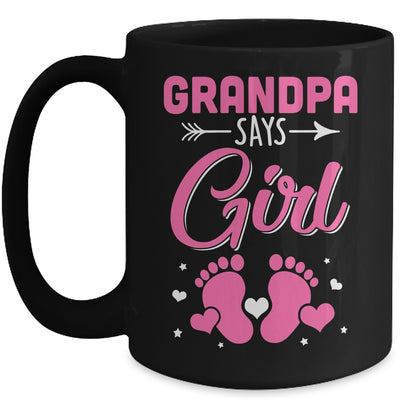 Gender Reveal For Grandpa Says Girl Matching Family Set Party Mug | teecentury