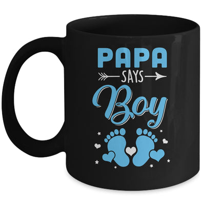 Gender Reveal For Papa Says Boy Matching Family Set Party Mug | teecentury