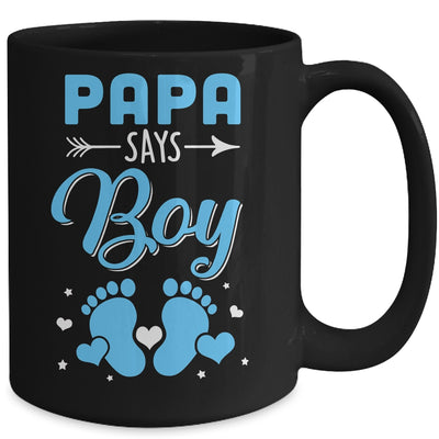 Gender Reveal For Papa Says Boy Matching Family Set Party Mug | teecentury