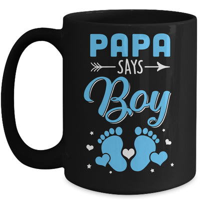 Gender Reveal For Papa Says Boy Matching Family Set Party Mug | teecentury