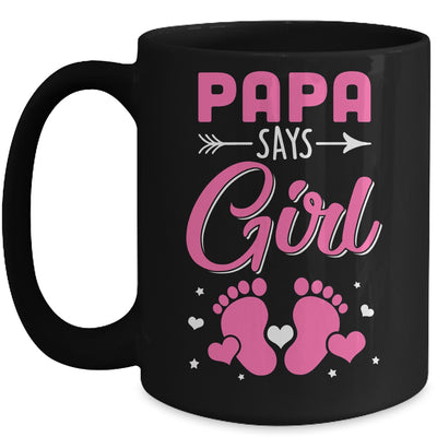 Gender Reveal For Papa Says Girl Matching Family Set Party Mug | teecentury