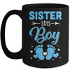 Gender Reveal For Sister Says Boy Matching Family Set Party Mug | teecentury