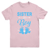 Gender Reveal For Sister Says Boy Matching Family Set Party Youth Shirt | teecentury