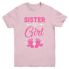Gender Reveal For Sister Says Girl Matching Family Set Party Youth Shirt | teecentury