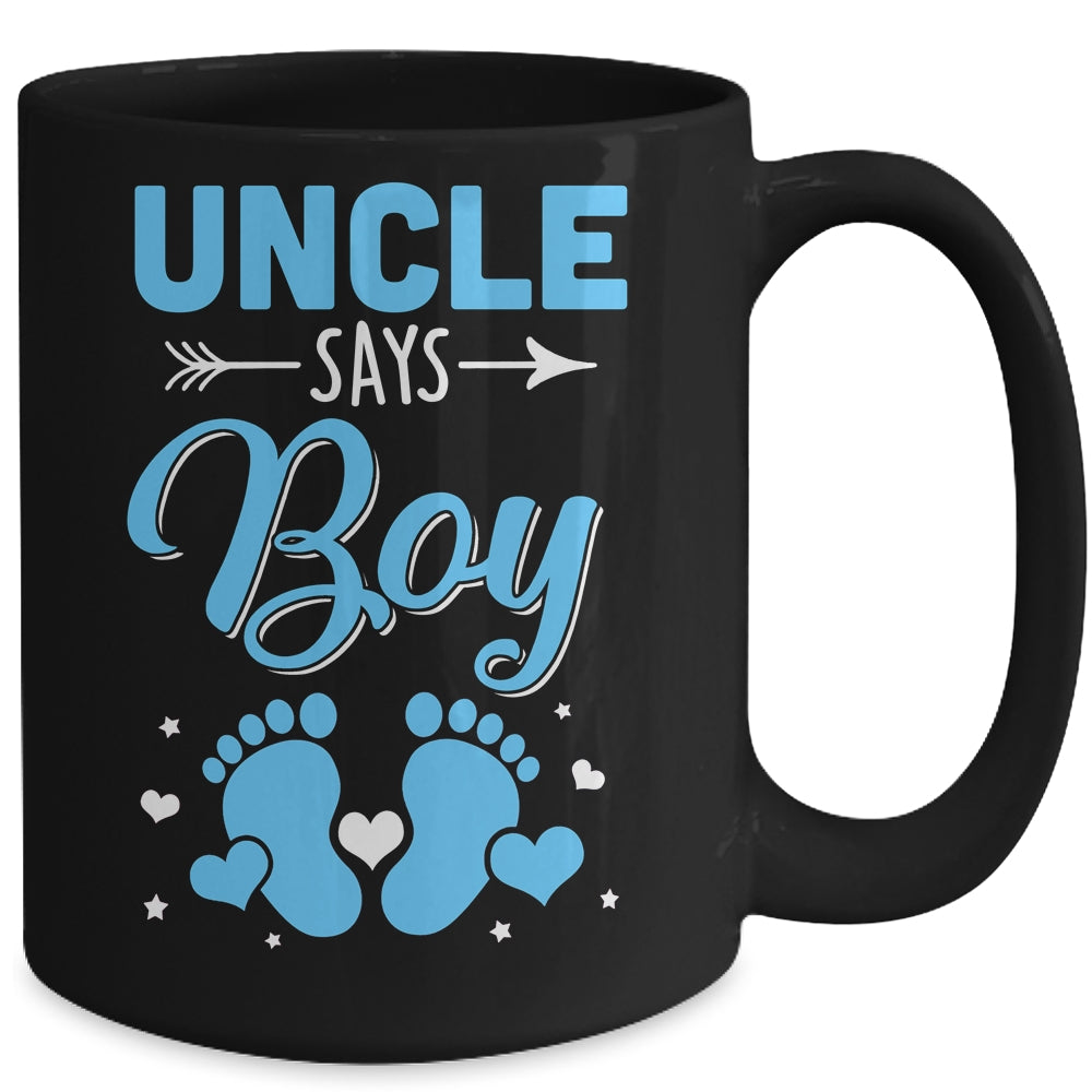 Gender Reveal For Uncle Says Boy Matching Family Set Party Mug | teecentury