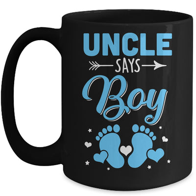 Gender Reveal For Uncle Says Boy Matching Family Set Party Mug | teecentury