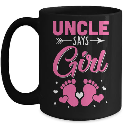 Gender Reveal For Uncle Says Girl Matching Family Set Party Mug | teecentury