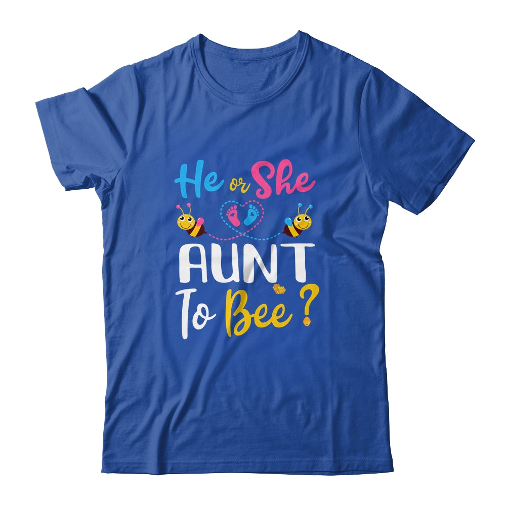 Gender Reveal What Will It Bee He Or She Aunt T-Shirt & Hoodie | Teecentury.com