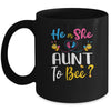 Gender Reveal What Will It Bee He Or She Aunt Mug Coffee Mug | Teecentury.com
