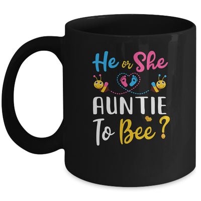 Gender Reveal What Will It Bee He Or She Auntie Mug Coffee Mug | Teecentury.com
