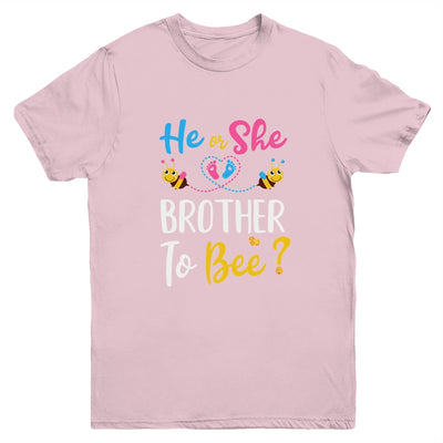 Gender Reveal What Will It Bee He Or She Brother Youth Youth Shirt | Teecentury.com