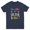 Gender Reveal What Will It Bee He Or She Sister Youth Youth Shirt | Teecentury.com