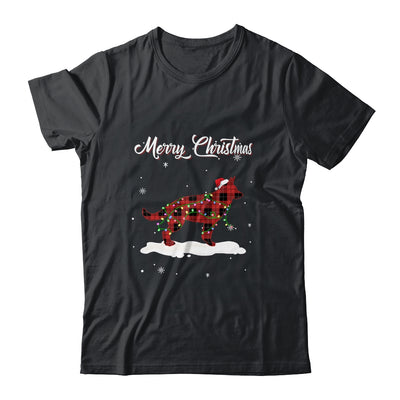 German Shepherd Christmas Red Plaid Dog Lover Pajama Family Gift T-Shirt & Sweatshirt | Teecentury.com