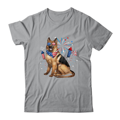 German Shepherd Dog American USA Flag 4th of Jul women Lover Shirt & Tank Top | teecentury