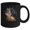 German Shepherd Dog American USA Flag 4th of Jul women Lover Mug | teecentury