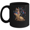 German Shepherd Dog American USA Flag 4th of Jul women Lover Mug | teecentury