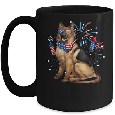 German Shepherd Dog American USA Flag 4th of Jul women Lover Mug | teecentury