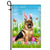 German Shepherd Happy Easter Day Holiday Flag Funny Dog Dog Wear Bunny Ears Headband Cute for Home Decor | teecentury