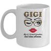 GiGi Like A Normal Grandma Only More Awesome Glasses Face Mug Coffee Mug | Teecentury.com