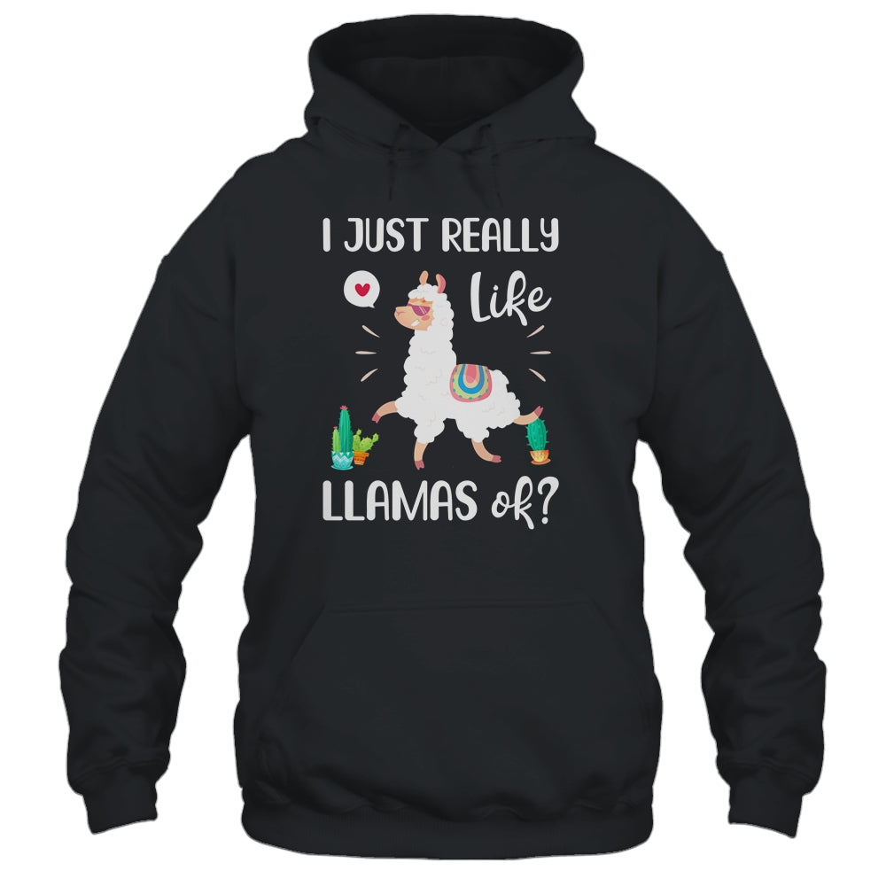 Gift I Just Really Like Llamas Ok Funny Llama Girl T-Shirt & Tank Top | Teecentury.com