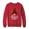 Ginger Gnome Buffalo Plaid Matching Christmas Pajama Gift T-Shirt & Sweatshirt | Teecentury.com