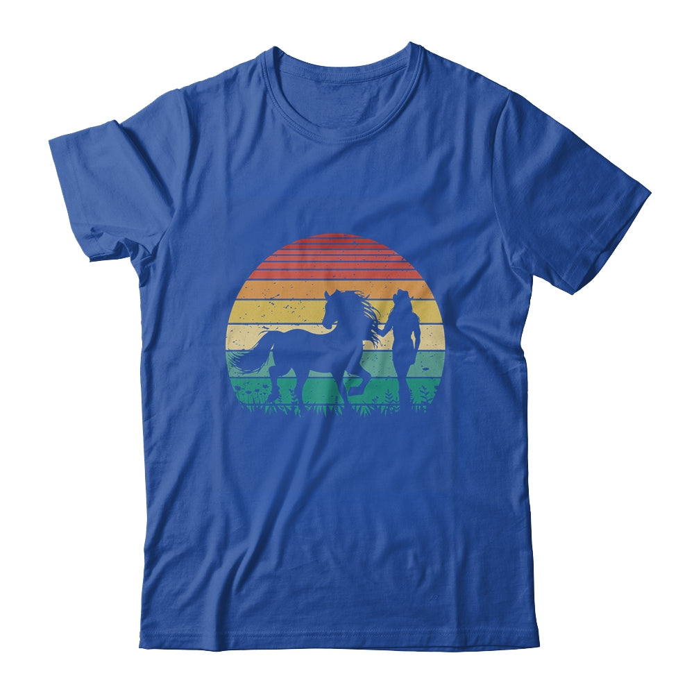 Girl Horse Riding Vintage Cowgirl Texas Ranch Shirt & Tank Top | teecentury