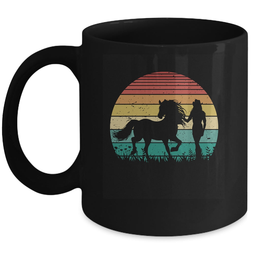 Girl Horse Riding Vintage Cowgirl Texas Ranch Mug | teecentury
