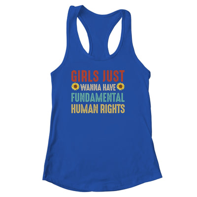 Girls Just Want To Have Fundamental Rights Sunflower Shirt & Tank Top | teecentury