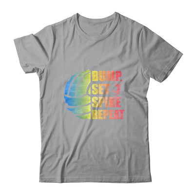 Girls Volleyball Bump Set Spike Repeat Teen T-Shirt & Tank Top | Teecentury.com