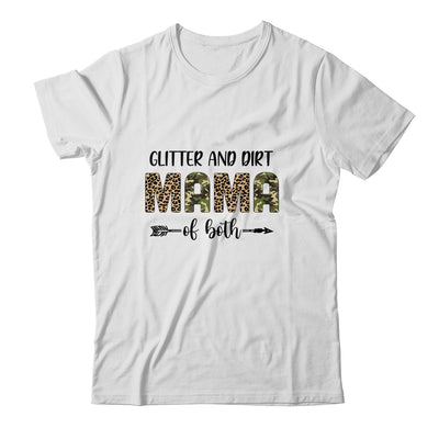 Glitter And Dirt Mom Of Both Leopard And Camo Mama Of Both T-Shirt & Tank Top | Teecentury.com