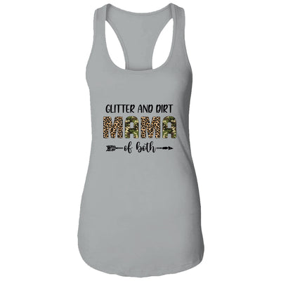 Glitter And Dirt Mom Of Both Leopard And Camo Mama Of Both T-Shirt & Tank Top | Teecentury.com