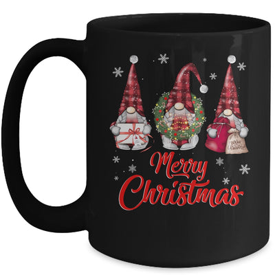 Gnome Family Merry Christmas For Women Buffalo Plaid Mug Coffee Mug | Teecentury.com