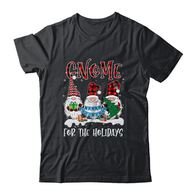 Gnome For The Holidays Red Buffalo Plaid Christmas Xmas T-Shirt & Sweatshirt | Teecentury.com