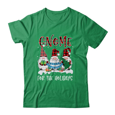 Gnome For The Holidays Red Buffalo Plaid Christmas Xmas T-Shirt & Sweatshirt | Teecentury.com