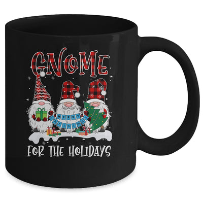 Gnome For The Holidays Red Buffalo Plaid Christmas Xmas Mug Coffee Mug | Teecentury.com