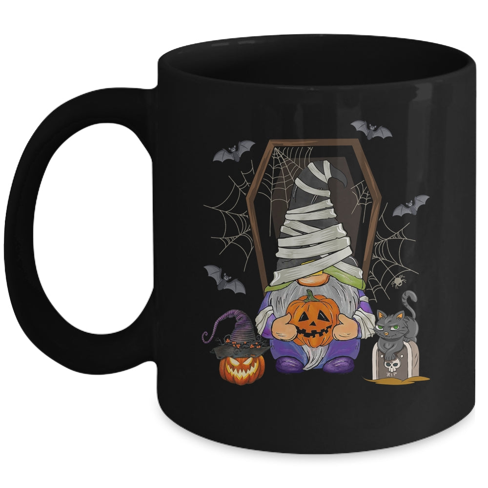 Gnome Mummy Halloween Costume Funny Pumpkin Mug | teecentury