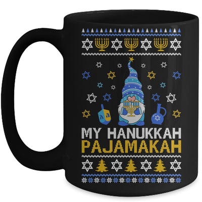 Gnome My Hanukkah Pajamakah Funny Chanukah Christmas Ugly Mug Coffee Mug | Teecentury.com