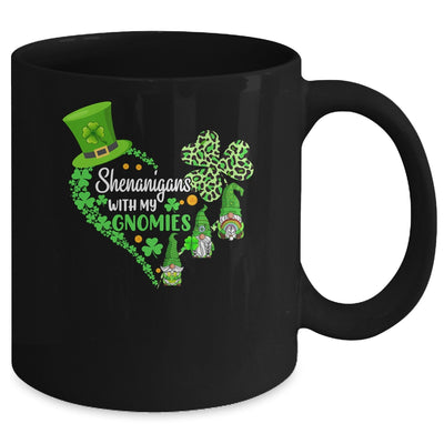 Gnome St Patricks Day Shenanigans With My Gnomies Shamrock Mug | teecentury