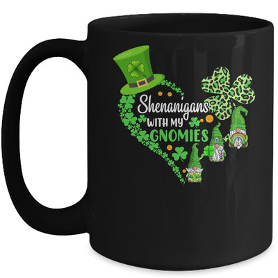 Gnome St Patricks Day Shenanigans With My Gnomies Shamrock Mug | teecentury