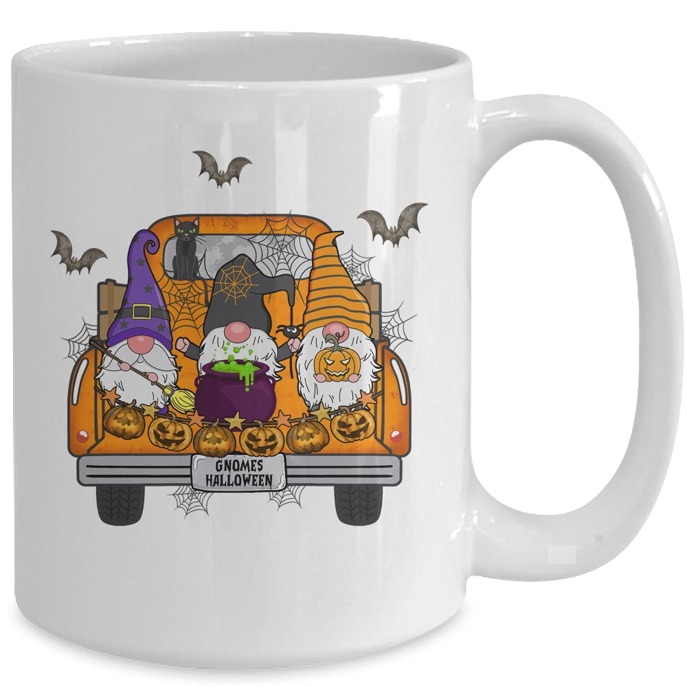 Gnome Witch Halloween Pumpkin Autumn Fall Holiday Mug | teecentury