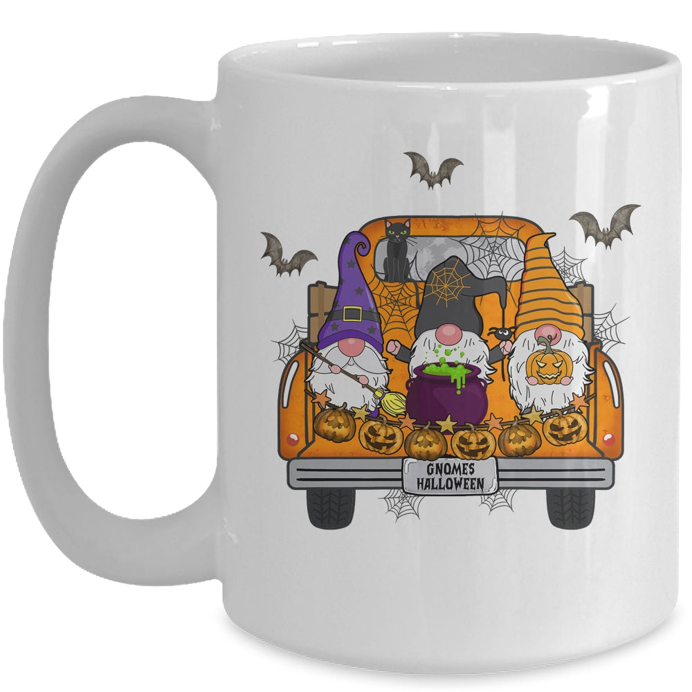 Gnome Witch Halloween Pumpkin Autumn Fall Holiday Mug | teecentury