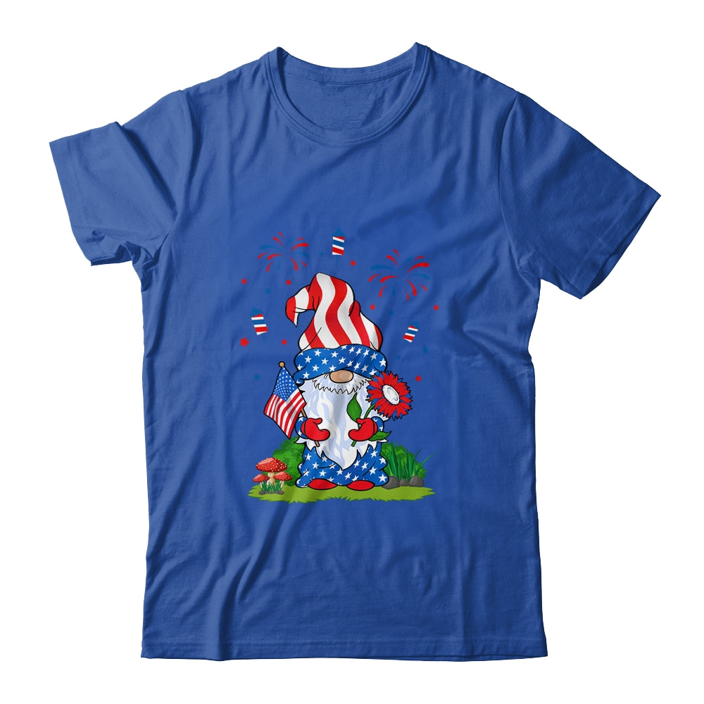 Gnomes 4th Of July Women Gnome Lover Girls American Flag T-Shirt & Tank Top | Teecentury.com