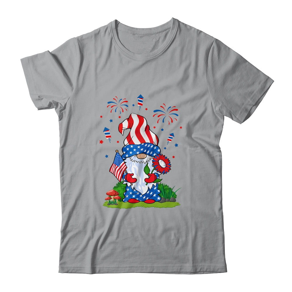 Gnomes 4th Of July Women Gnome Lover Girls American Flag T-Shirt & Tank Top | Teecentury.com