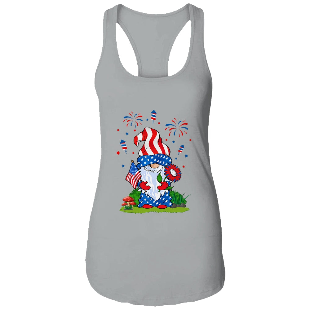 Gnomes 4th Of July Women Gnome Lover Girls American Flag T-Shirt & Tank Top | Teecentury.com