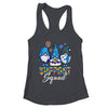 Gnomes Autism Awareness Support Squad Blue Ribbon Shirt & Tank Top | teecentury