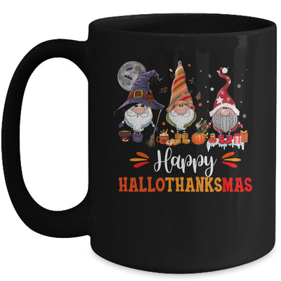 Gnomes Lover Halloween Merry Christmas Happy Hallothanksmas Mug Coffee Mug | Teecentury.com