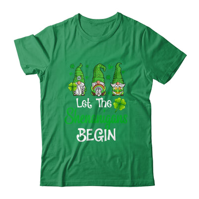 Gnomes St Patricks Day Let The Shenanigans Begin T-Shirt & Hoodie | Teecentury.com