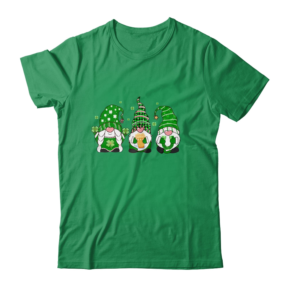 Gnomes St Patricks Day Women Shamrock Gnome Gift T-Shirt & Hoodie | Teecentury.com