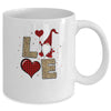 Gnomes Valentines Love Red Leopard Plaid Couple Matching Mug Coffee Mug | Teecentury.com